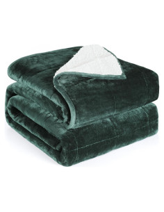 Manta con Peso Alomidds 5.4 kg 122x183 cm Verde Reversible