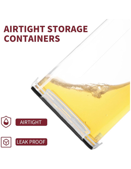 Contenedores de Almacenamiento Hermético PRAKI 10PCS 5.2L