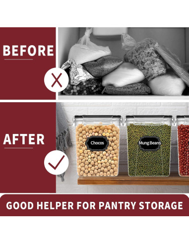 Contenedores de Almacenamiento Hermético PRAKI 10PCS 5.2L