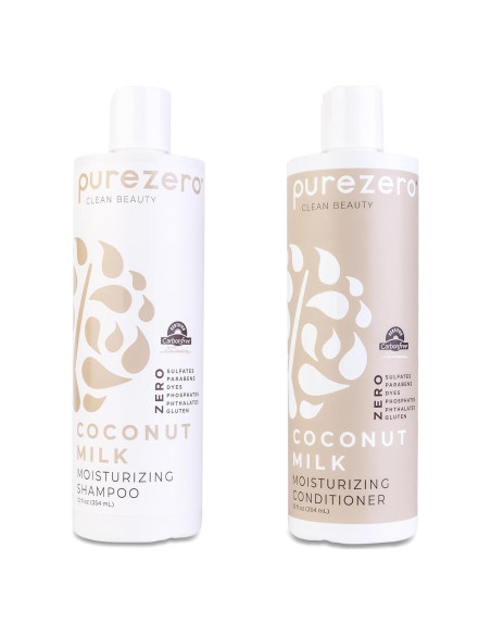 Juego de Champú y Acondicionador Purezero Leche de Coco 355ml