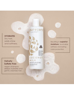 Juego de Champú y Acondicionador Purezero Leche de Coco 355ml 2