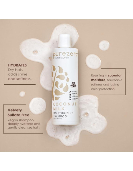Juego de Champú y Acondicionador Purezero Leche de Coco 355ml