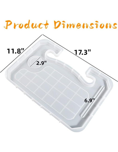 Bandeja para Volante de Resina JEYUQAXY 43.9x30cm