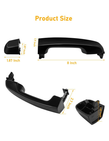 Manija de Puerta Exterior APESER para Toyota 4Runner 2010-2020 - 4 Piezas
