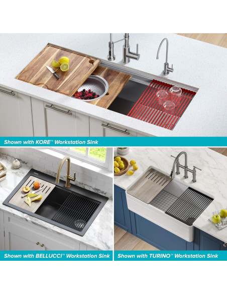 Estante de Secado de Platos KRAUS KRM-11AQ Aqua 42.86x30.48 cm