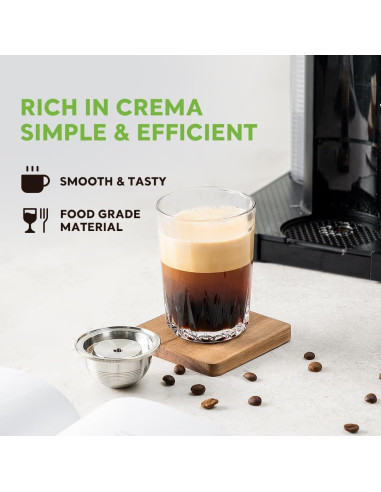 Cápsula de Café Reutilizable BENFUCHEN Acero Inoxidable 80ML