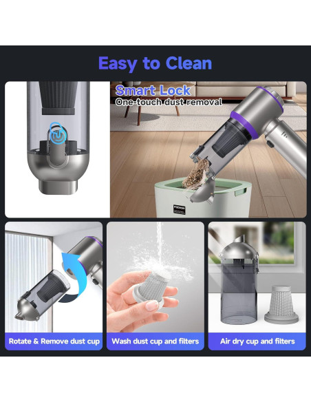 Aspiradora de Coche Portátil AIPROIN HL-127Pro 22000PA Inalámbrica