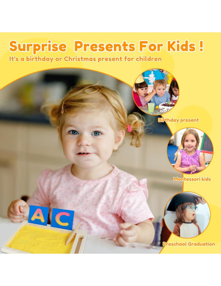 Bandeja de Arena Montessori de Madera Mimoyalaso 22.5x18cm