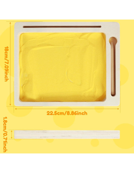 Bandeja de Arena Montessori de Madera Mimoyalaso 22.5x18cm