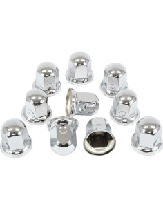 Cubiertas de Tuercas de Metal Cromado Mytee 33mm Paquete 60 2