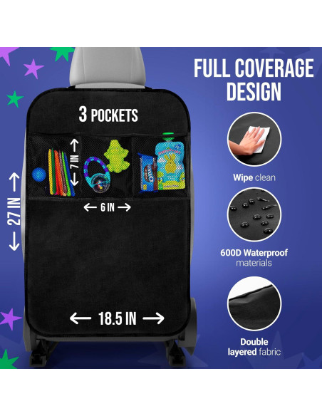 Organizador de Asiento Trasero Todays Kids - Paquete de 2, 48.3x68.6cm