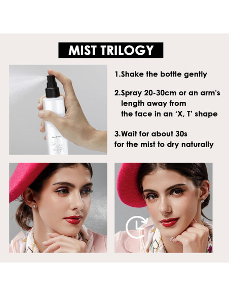 Juego de 2 Spray Fijador de Maquillaje LingHaoLH 280g