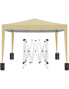 Carpa Plegable 3x3m QiMaieeUSA con 4 Paredes Removibles 2