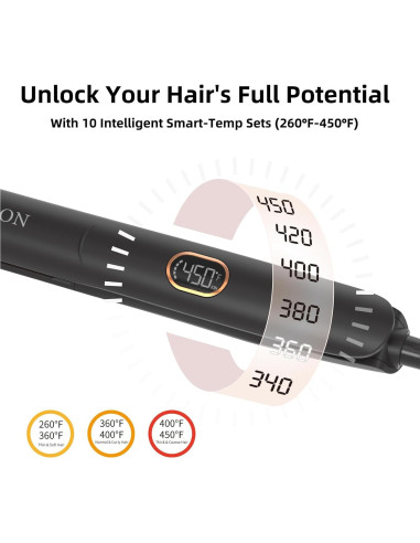 Plancha y Rizador 2 en 1 MEIBEAZON MS-01 Cerámica 3D