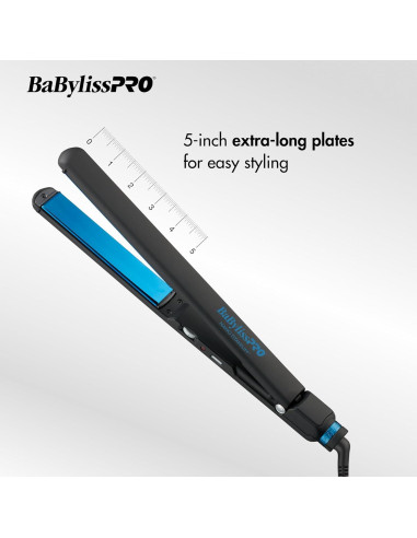 Plancha de Pelo Profesional BaBylissPRO Titanio 30cm Negro