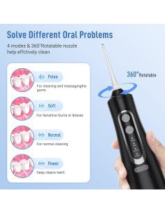 Limpiador Dental Portátil Inalámbrico Infiwarden 310ml IPX7 2