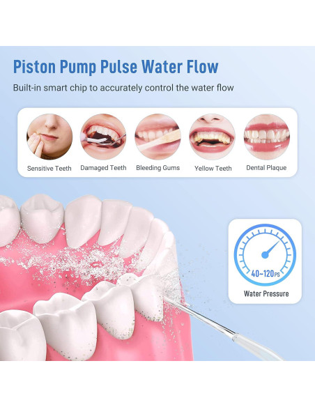 Limpiador Dental Portátil Inalámbrico Infiwarden 310ml IPX7