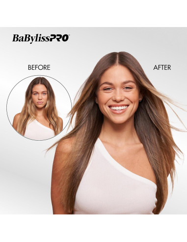 Plancha de Pelo Profesional BaBylissPRO Titanio 30cm Negro