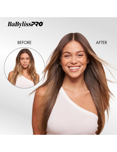 Plancha de Pelo Profesional BaBylissPRO Titanio 30cm Negro