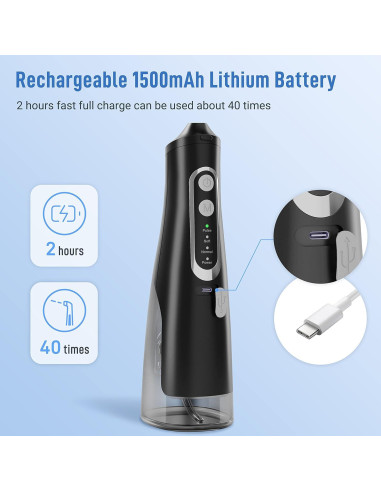 Limpiador Dental Portátil Inalámbrico Infiwarden 310ml IPX7