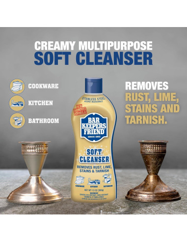 Bar Keepers Friend Limpiador Multiusos 375 ml (Paquete de 2)