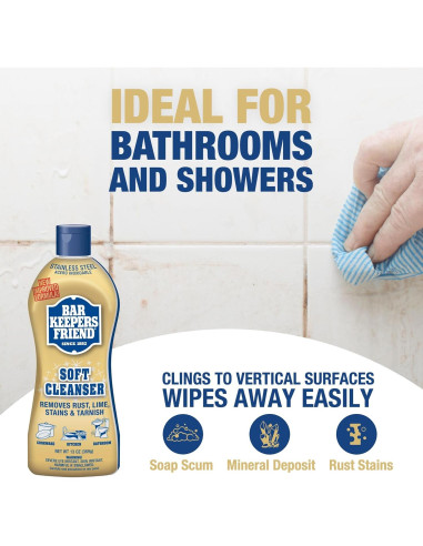 Bar Keepers Friend Limpiador Multiusos 375 ml (Paquete de 2)