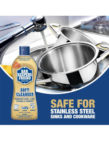 Bar Keepers Friend Limpiador Multiusos 375 ml (Paquete de 2)