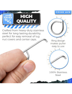 Juego de Herramientas Extractoras Prime Ave para Tapas de Tuercas 2