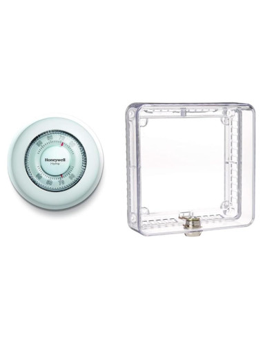 Termostato Manual Redondo Solo Calor Honeywell CT87K1004 + Protector CG510A