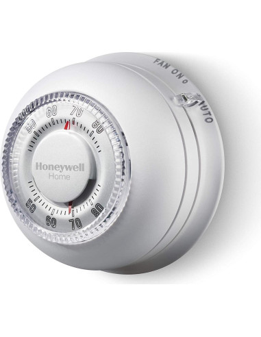 Termostato Manual Redondo Solo Calor Honeywell CT87K1004 + Protector CG510A