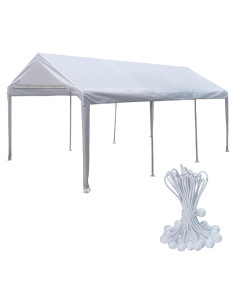 Cubierta de Reemplazo para Carpa Covall 12x6m Impermeable Blanca