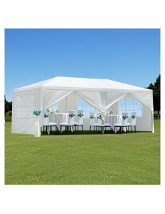 Carpa de Fiesta 3x6m HarmonyHealth con 6 Paredes Removibles