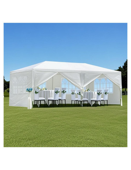 Carpa de Fiesta 3x6m HarmonyHealth con 6 Paredes Removibles