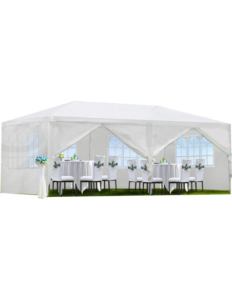 Carpa de Fiesta 3x6m HarmonyHealth con 6 Paredes Removibles