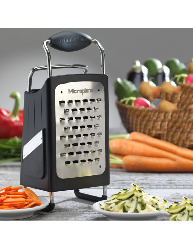Rallador de Caja Microplane Acero Inoxidable 4 Lados Multiusos