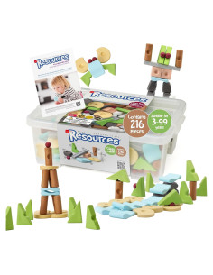 Juguetes Taksa Montessori 216 Pcs Bloques Apilables 3+ Años