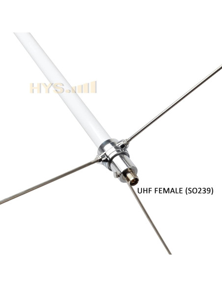 Antena de Estación Base UHF HYS 2.2m 8.5dBi para GMRS