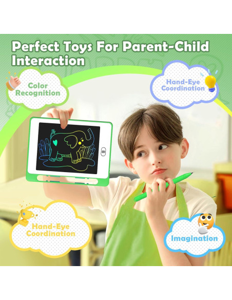 Paquete de 12 Tablets de Escritura LCD OMXDG 6.5" Coloridas