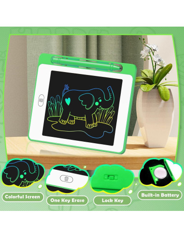 Paquete de 12 Tablets de Escritura LCD OMXDG 6.5" Coloridas