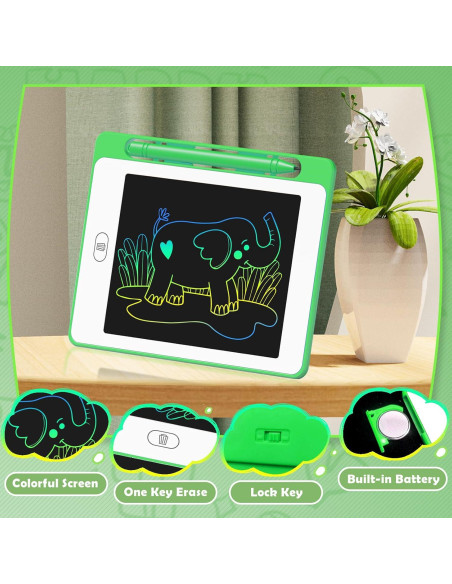 Paquete de 12 Tablets de Escritura LCD OMXDG 6.5" Coloridas