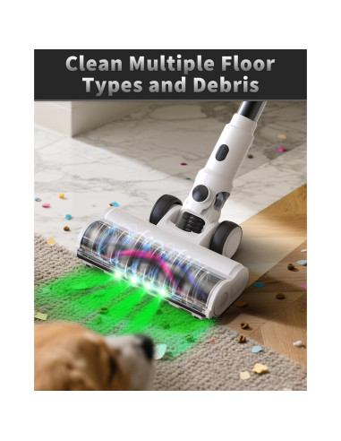 Aspiradora Inalámbrica NuYupo DHC200 550W 110 Min Carga Rápida