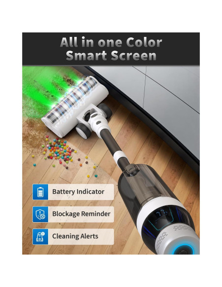 Aspiradora Inalámbrica NuYupo DHC200 550W 110 Min Carga Rápida