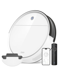 Aspiradora Robot OKP K5, 2500Pa, Control Wi-Fi y Voz, Ideal Mascotas