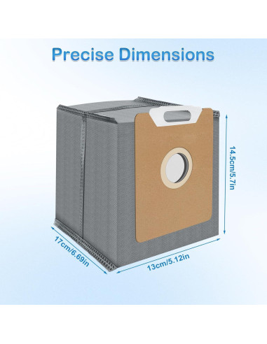 10 Bolsas de Polvo HEPA Opprglow para Eufy G35+, G40+, G40 Hybrid+