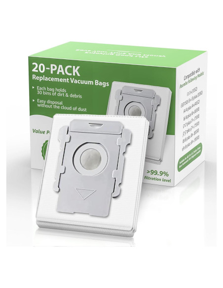 Paquete de 20 bolsas de vacío GOFWE para iRobot Roomba i7 i3 i4 i6 j7 s9