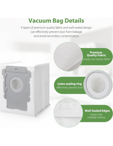 Paquete de 20 bolsas de vacío GOFWE para iRobot Roomba i7 i3 i4 i6 j7 s9