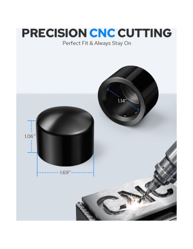 Cubiertas de tuerca del eje delantero Benlari para Harley 2002-2023