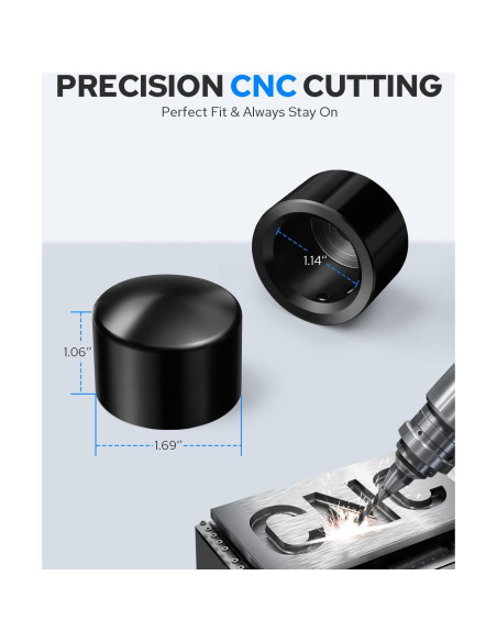 Cubiertas de tuerca del eje delantero Benlari para Harley 2002-2023