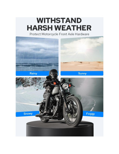 Cubiertas de tuerca del eje delantero Benlari para Harley 2002-2023