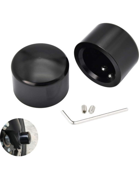 Cubiertas de tuerca del eje delantero Benlari para Harley 2002-2023